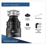 Insinkerator Garbage Disposal 100 Lift Latch Standard 1/3-HP Hardware Metalic. Fixed Price $82.95.