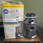 Insinkerator Badger 1XL Garbage Disposal 1/3 Hp Open Box. Fixed Price $69.87.