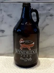 Glass Wyndridge Farm Growler 1/2 Gallon 64 Oz Brown Beer Bottle Fox Live Crafty. Fixed Price $19.99.