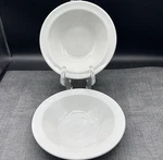 Vtg Inter American Porcelain Soup Bowls Made Poland Set Of 2 Restaurantware. Fixed Price $19.95.