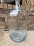 Vtg Hinckley & Schmitt 5 Gallon Glass Water Bottle Wooden Crate Chicago Ill. Fixed Price $83.11.