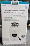 Smart Choice SC75DISPC1 8.6" White 3/4 Hp Continuous Feed Waste Disposal Nib. Fixed Price $60.00.