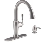 Kohler Cardale Kitchen Faucet Pull-down, Vibrant Stainless R72247-SD-VS. Fixed Price $79.95.