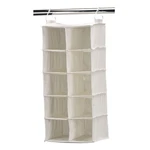 Household Essentials 311344 Hanging Shoe 10-POCKET Double, Natural. Fixed Price $27.07.
