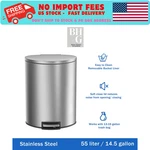 Better Homes & Gardens Kitchen Trash Can, 14.5 Gal, Stainless Steel, Silver. Fixed Price $56.65.