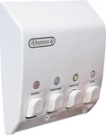 Classic Shower Dispenser 4 Chamber, Wall Mount Shampoo And Soap. Fixed Price $64.10.