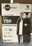 Insinkerator Pro 750 3/4 Hp Garbage Disposal, Three Stage, Soundseal, Multigrind. Fixed Price $150.00.