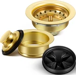 5 Pcs 3-1/2 Inch Kitchen Sink Drain Strainer Assembly Garbage Disposal Flange. Fixed Price $46.03.