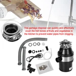 Garbage Disposal 3/4 Hp 2800 Rpm Under Sink Kitchen Food Waste Disposer W/ Plug. Fixed Price $115.60.
