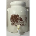 Vintage Ceramic Water Drink Dispenser Jug Barn Farm Americana W/ Handles. Fixed Price $99.50.