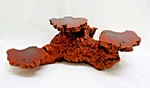 Vintage Natural Organic Burl Wood Root Three Tier Display Stand. Fixed Price $65.00.