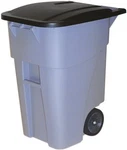 Rubbermaid 134220 Commercial Brute Rollout Container, Square, Plastic, 50 Gallon. Fixed Price $229.88.