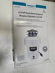 Smart Choice 3/4 Hp Continuous Garbage Disposal Model SC75DISPC1 - 2700RPM P24. Fixed Price $68.55.