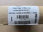 Brasstech 118/15S Disposal Flange And Stopper Satin Nickel. Fixed Price $125.00.