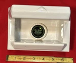 Vintage Gloss White: Classic Ceramic Soap Dish With Grab Bar, The Fairfacts Co.. Fixed Price $7168.55.