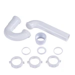 P9703BG 1-1/2IN P-trap With Threaded Adapter For Sink Drain White Plastic. Fixed Price $17.62.