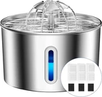 Cat Water Fountain Stainless Steel - 74OZ/2.2L Corded Pet Dispenser Automa. Fixed Price $25.78.
