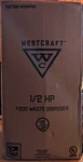 Westcraft 1/2 Hp Food Waste Disposer Garbage Disposal. Fixed Price $115.00.