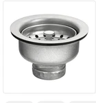 Moen 3-1/2 Stainless Steel Basket Strainer With Drain Assembly Satin. Fixed Price $8.99.