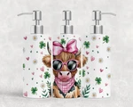 Highland Cow Soap Dispenser Stainless Steel Clover Decor 18.6OZ Pump. Fixed Price $25.99.