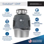 Insinkerator Evolution 1HP Garbage Disposal (septic Safe, Quiet) #80022-ISE. Fixed Price $245.00.