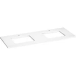 Pick Up Only Kohler K28258MMW Silestone 61" Quartz Double Basin Vanity Top White. Fixed Price $609.99.