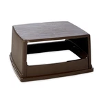 Rubbermaid Glutton 56 Gallon Trash Can Top Brown Hooded Lid Commercial. Fixed Price $192.46.