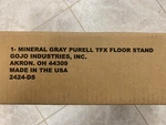 Go Jo Industries Purell Hand Sanitizer Tfx Mineral Gray Floor Stand 2424-DS New. Fixed Price $17.50.