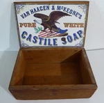 C1870 Crate Soap Box Philadelphia Patriotic American Bald Eagle Flag Antique. Fixed Price $250.71.