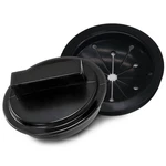 Hordion 3 Inch Garbage Disposal Splash Guard And Kitchen Sink Stopper, Black. Fixed Price $8.90.