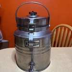 Cecilware Insulated 5 Gallon Hot Coffee/ Water Dispenser Stainless Steel Vintage. Fixed Price $200.00.