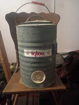 Igloo Heavy Duty Steel 3 Gallon Gray Portable Water Jug Cooler With Lid. Fixed Price $41.99.