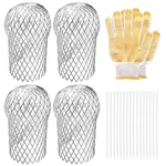 Sankoly 4 Pack Downspouts Gutter Guard Aluminum Filter Strainer Expandable.... Fixed Price $14.77.