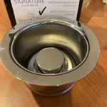 Signature Hardware SH163CP Brass Disposer Flange & Stopper In Polished Chrome. Fixed Price $19.99.