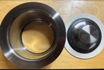 Brizo Garbage Disposal Flange And Stopper For Extended Deck 69072-SL-LUXE Steel. Fixed Price $64.99.