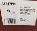 Rohl A1487PN Country Bath Wall Mounted Soap Dish Holder, Polished Nickel. Fixed Price $119.99.