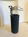 Chef's Star Glass Water Bottles- 6 Pack Stainless Steel Lids 18OZ-NYLON Cover. Fixed Price $15.00.