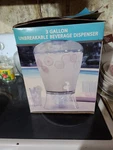 Creative Ware 3-GALLON Beverage Dispenser, Clear Bpa Free Acrylic 15.5X10.5X11". Fixed Price $24.00.