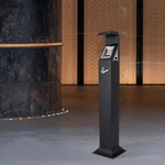 Commercial Trash Can Cigarette Ashtray Smokers Butt Container Vertical. Fixed Price $145.30.