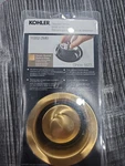 Kohler 11352-2MB Disposal Flange With Stopper In Vibrant Polished Brass. Fixed Price $32.75.