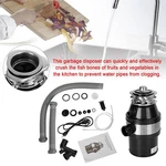 Garbage Disposal 3/4 Hp 2800 Rpm Under Sink Kitchen Food Waste Disposer W/ Plug. Fixed Price $115.71.