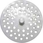 02-4021 White Plastic Disposal Sink Strainer Fits Most. Fixed Price $12.97.