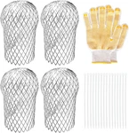 Sankoly 4 Pack Downspouts Gutter Guard Aluminum Filter Strainer Expandable. Fixed Price $12.33.