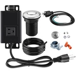 Garbage Disposal Air Switch Kit With Power Cord Stainless Steel 2.5" Button. Fixed Price $24.98.