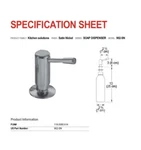 Franke Soap Dispenser Satin Nickel New #902-SN. Fixed Price $89.00.
