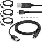 4 Pcs Micro-usb To Cable Fit Incredicharge I-10 / Clearmax Tech Ezo. Fixed Price $12.99.