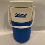 Coleman Polylite 5590 Vintage 1/2 Gallon Water Jug Cooler Royal Blue White Usa. Fixed Price $11.00.