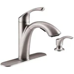 Kohler Mistos Single-handle Pull-out Sprayer Kitchen Faucet Stainless Steel. Fixed Price $93.64.
