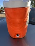 Rubbermaid Water Cooler Gallon Model 1610 Orange. Fixed Price $23.99.