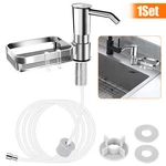 Sink Soap Dispenser Kitchen Abs Liquid Pump Tube With Sponge Holder. Fixed Price $15.19.